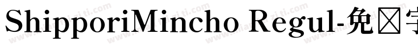 ShipporiMincho Regul字体转换